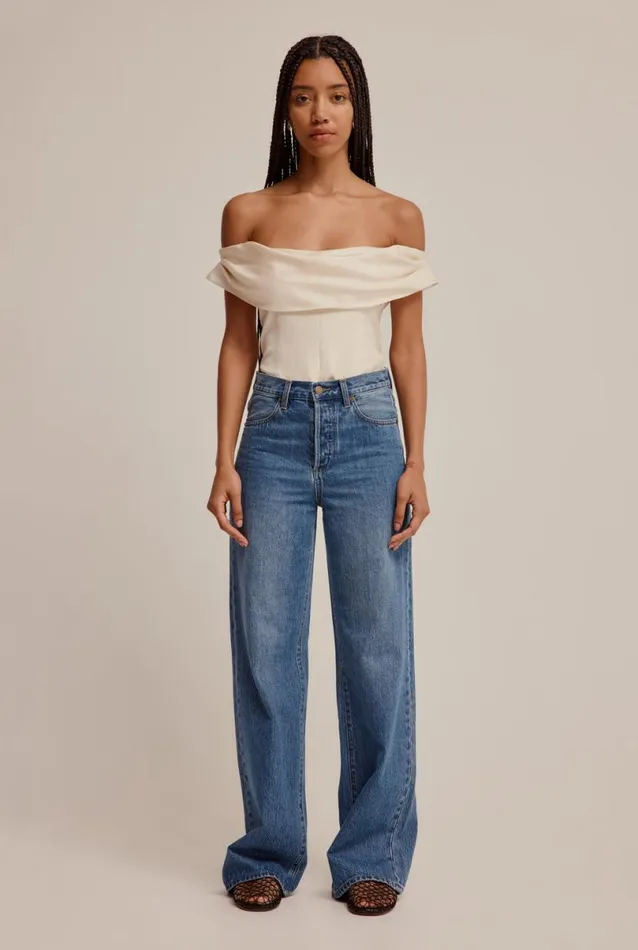 Woman Venroy Tops Silk Cowl Neck Bodice