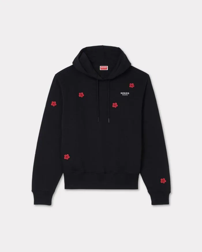 Women 039Boke Flower039 Embroidered Hoodie In Cotton Black Kenzo Sweatshirts And Hoodies Women 039Boke Flower039 Embroidered Hoodie In Cotton Black Kenzo Sweatshirts And Hoodies