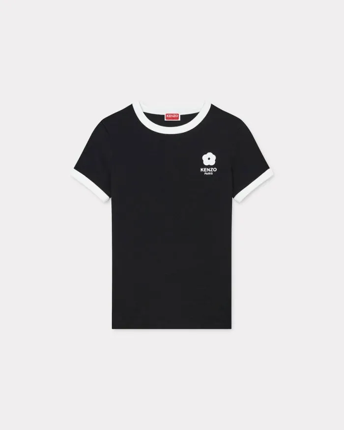 Women 039Boke Flower 20039 Embroidered Tshirt Black Kenzo Tshirts And Polos