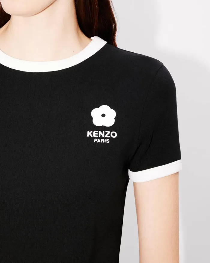 Women 039Boke Flower 20039 Embroidered Tshirt Black Kenzo Tshirts And Polos