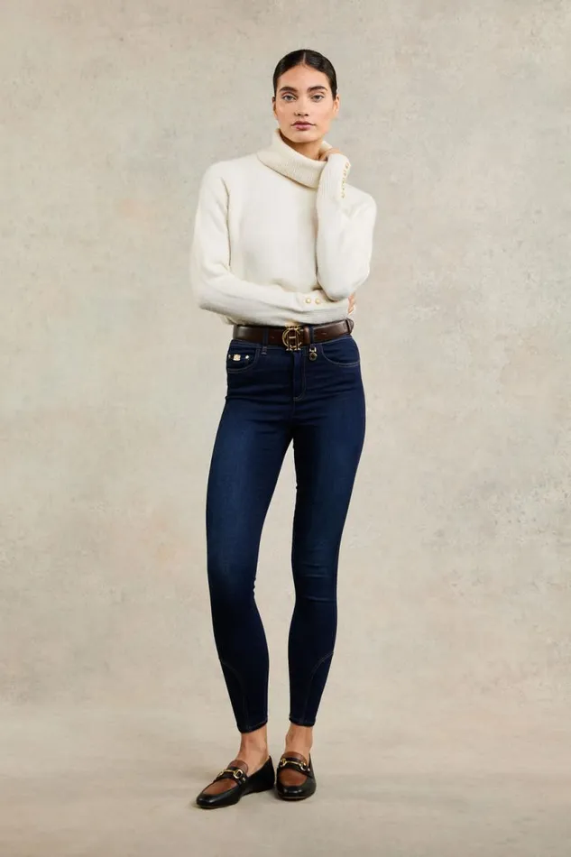 Women 5 Pocket Jodhpur Jean Dark Indigo Holland Cooper Jeans
