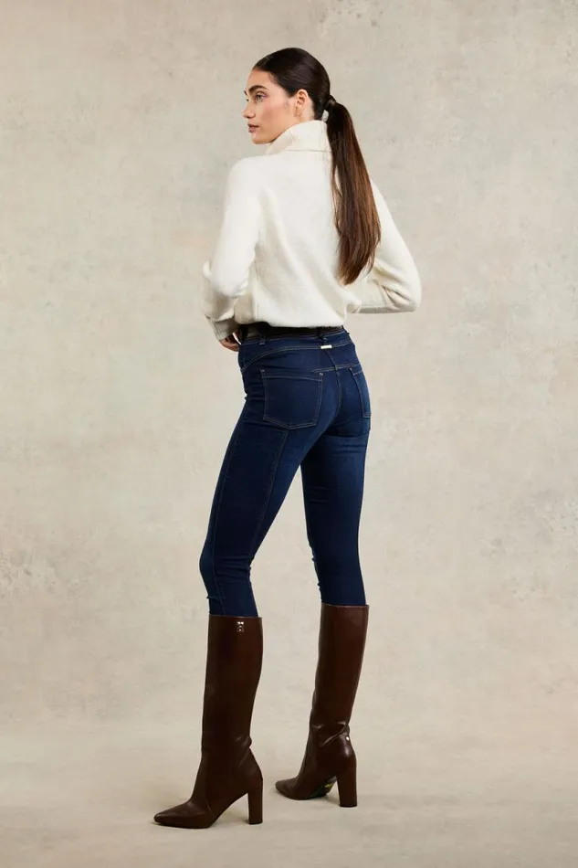 Women 5 Pocket Jodhpur Jean Dark Indigo Holland Cooper Jeans Women 5 Pocket Jodhpur Jean Dark Indigo Holland Cooper Jeans