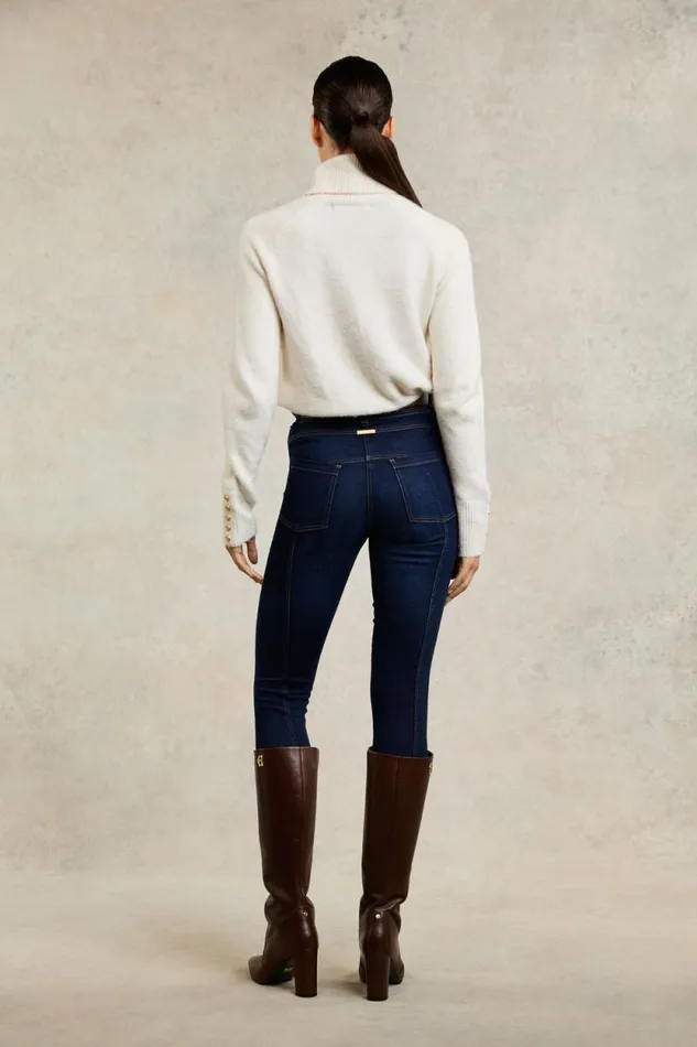 Women 5 Pocket Jodhpur Jean Dark Indigo Holland Cooper Jeans Women 5 Pocket Jodhpur Jean Dark Indigo Holland Cooper Jeans