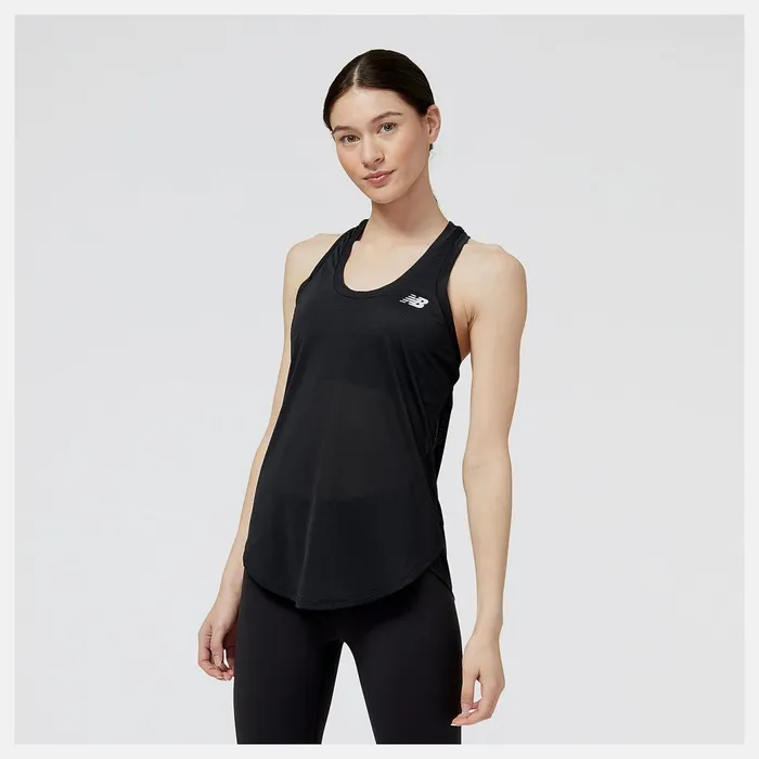 Women Accelerate Tank Black New Balance Shirts