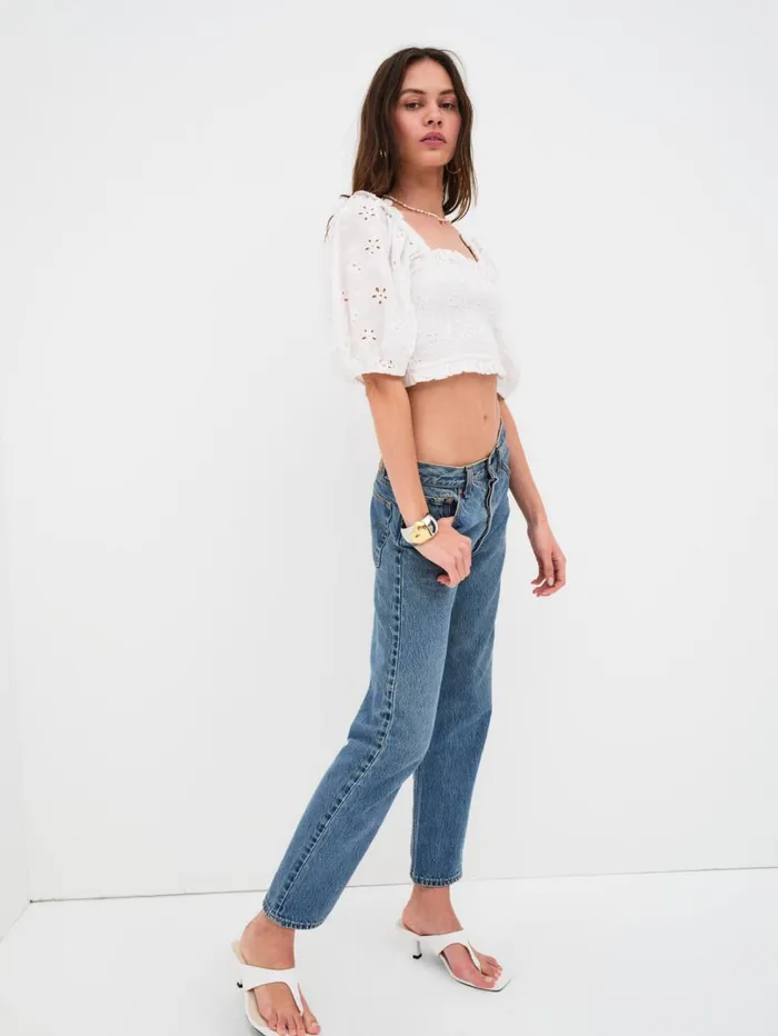 Women Addison Blouse White For Love and Lemons Tops Women Addison Blouse White For Love and Lemons Tops