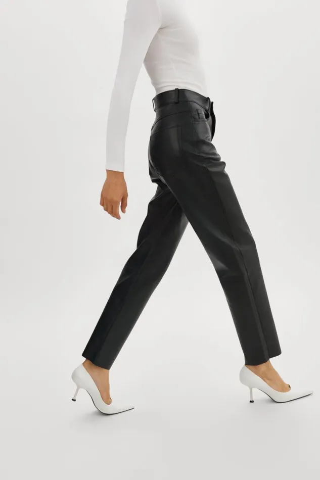 Women ADELINE Leather Jeans Black LAMARQUE Pants and Shorts Women ADELINE Leather Jeans Black LAMARQUE Pants and Shorts