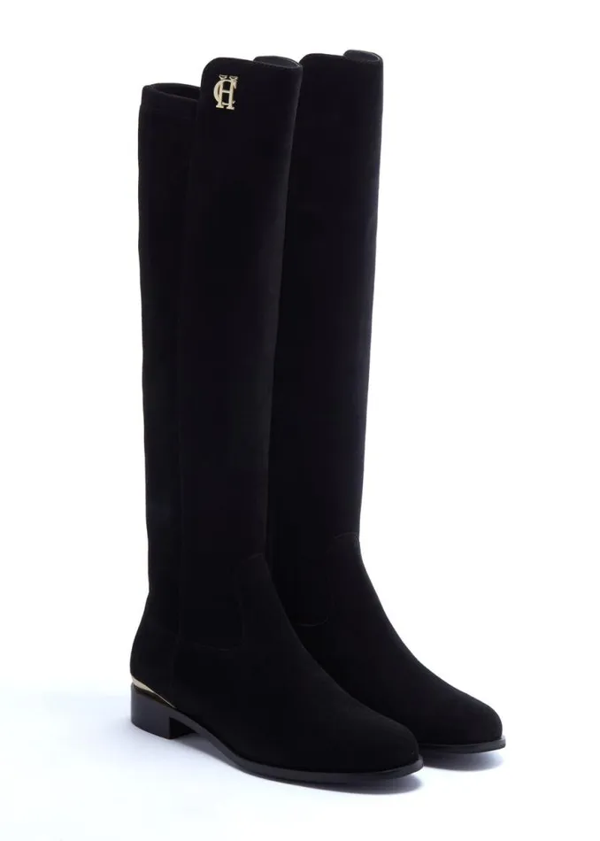 Women Albany Knee Boot Black Holland Cooper Boots Women Albany Knee Boot Black Holland Cooper Boots