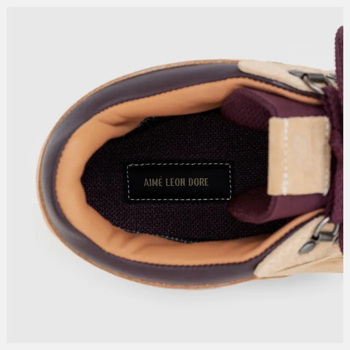 Women ALD X New Balance Rainier Sheepskin With Mauve Wine New Balance Hiking and Trail