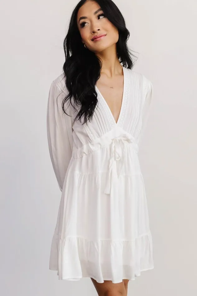 Women Amelia Boho Mini Dress Off White Baltic Born Short Dresses Women Amelia Boho Mini Dress Off White Baltic Born Short Dresses