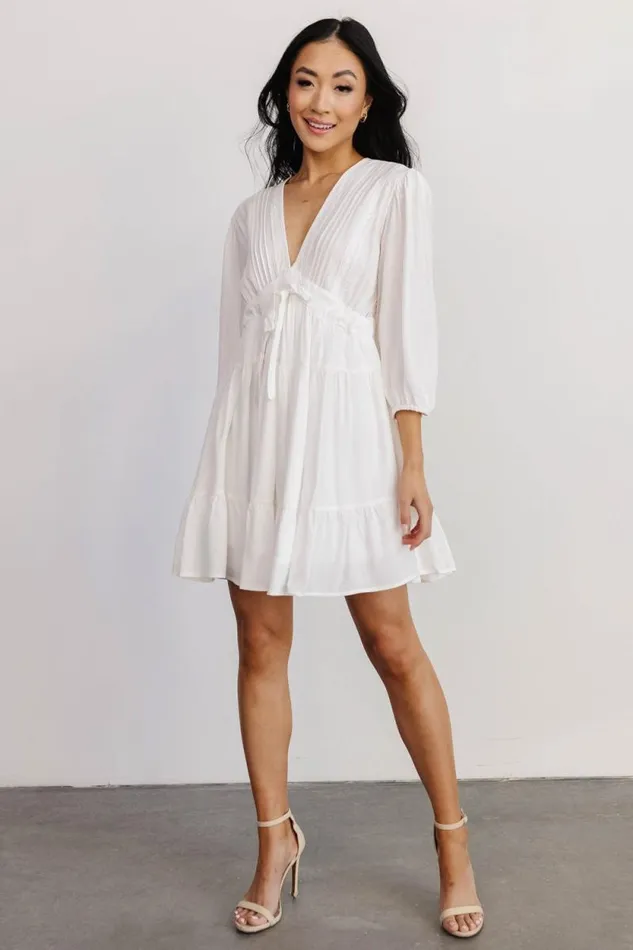 Women Amelia Boho Mini Dress Off White Baltic Born Short Dresses Women Amelia Boho Mini Dress Off White Baltic Born Short Dresses