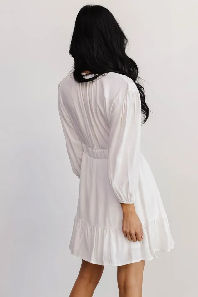 Women Amelia Boho Mini Dress Off White Baltic Born Short Dresses Women Amelia Boho Mini Dress Off White Baltic Born Short Dresses