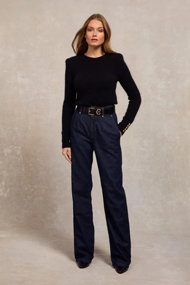 Women Amy Crew Neck Knit Black Holland Cooper Knitwear Women Amy Crew Neck Knit Black Holland Cooper Knitwear
