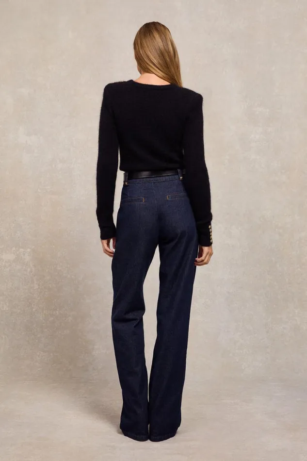 Women Amy Crew Neck Knit Black Holland Cooper Knitwear Women Amy Crew Neck Knit Black Holland Cooper Knitwear
