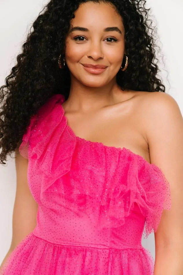 Women Anessa Tulle Dress Fuchsia Baltic Born Embellished and Sequined
