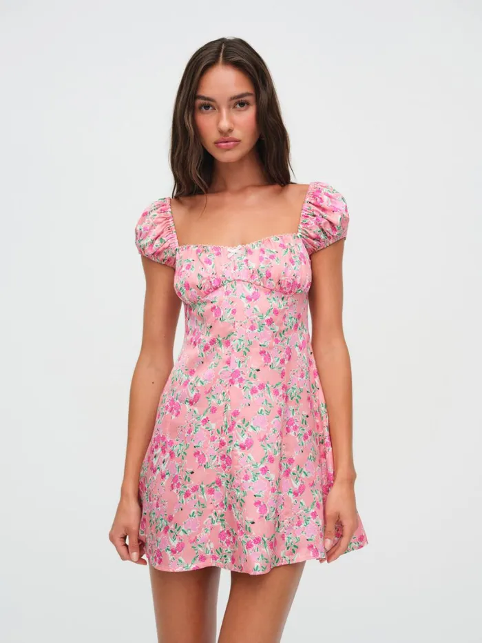 Women Antonia Mini Dress Pink For Love and Lemons Dresses Women Antonia Mini Dress Pink For Love and Lemons Dresses