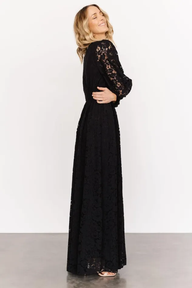 Women Aphrodite Lace Maxi Dress Black Baltic Born Maxi Dresses Women Aphrodite Lace Maxi Dress Black Baltic Born Maxi Dresses