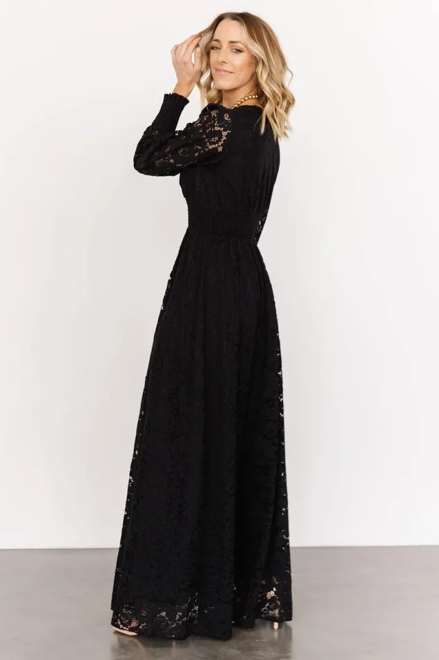 Women Aphrodite Lace Maxi Dress Black Baltic Born Maxi Dresses Women Aphrodite Lace Maxi Dress Black Baltic Born Maxi Dresses