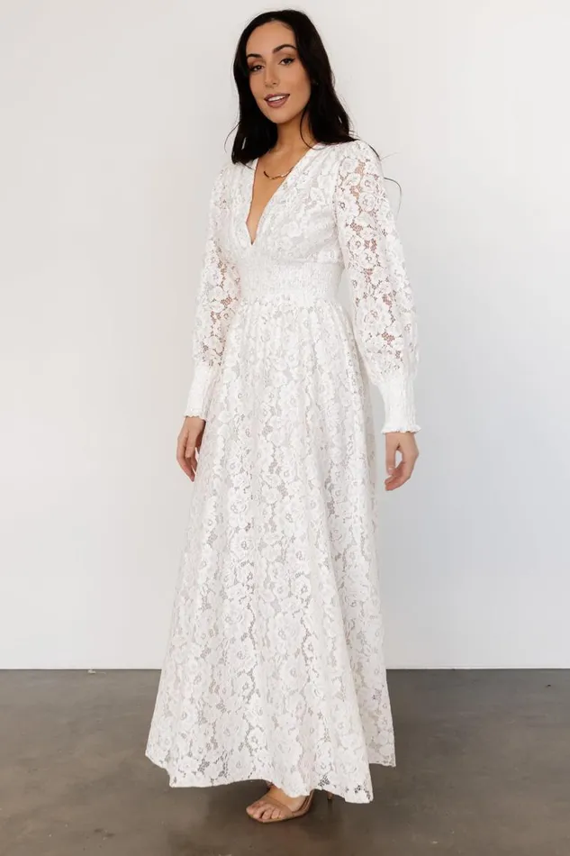 Women Aphrodite Lace Maxi Dress Off White Baltic Born Maxi Dresses Women Aphrodite Lace Maxi Dress Off White Baltic Born Maxi Dresses
