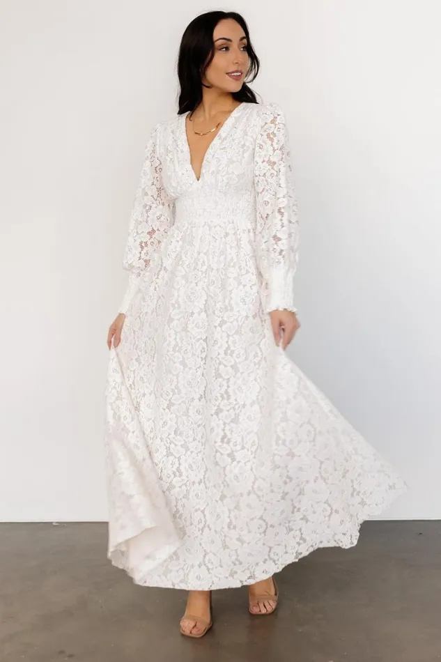Women Aphrodite Lace Maxi Dress Off White Baltic Born Maxi Dresses Women Aphrodite Lace Maxi Dress Off White Baltic Born Maxi Dresses