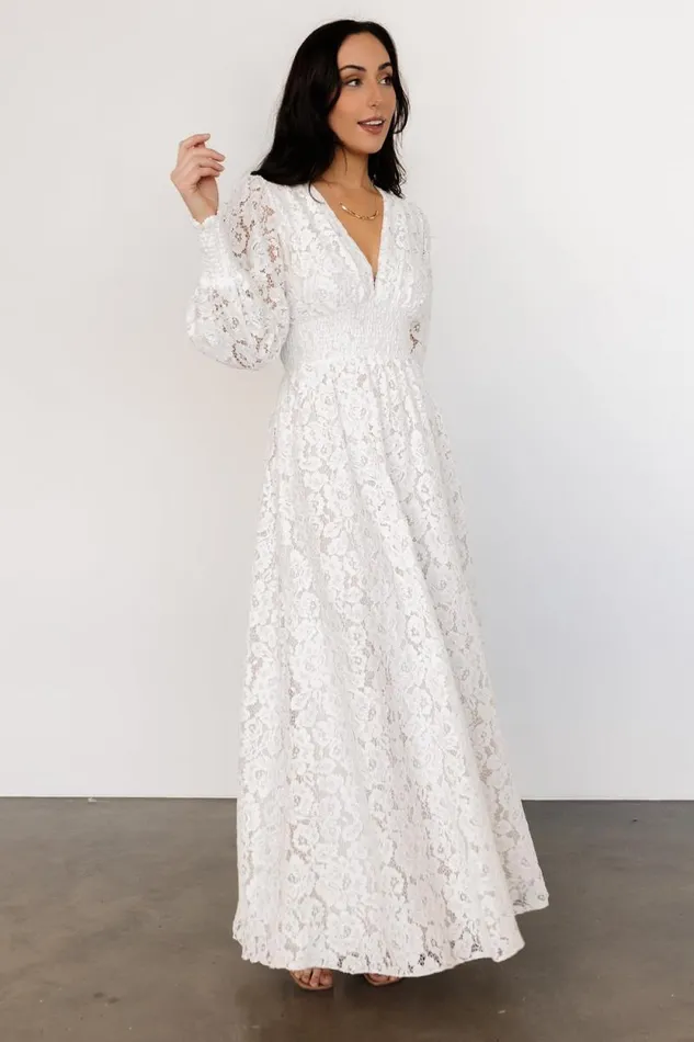 Women Aphrodite Lace Maxi Dress Off White Baltic Born Maxi Dresses Women Aphrodite Lace Maxi Dress Off White Baltic Born Maxi Dresses