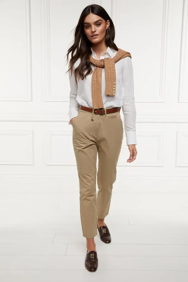 Women Arnesby Chino Stone Holland Cooper Trousers