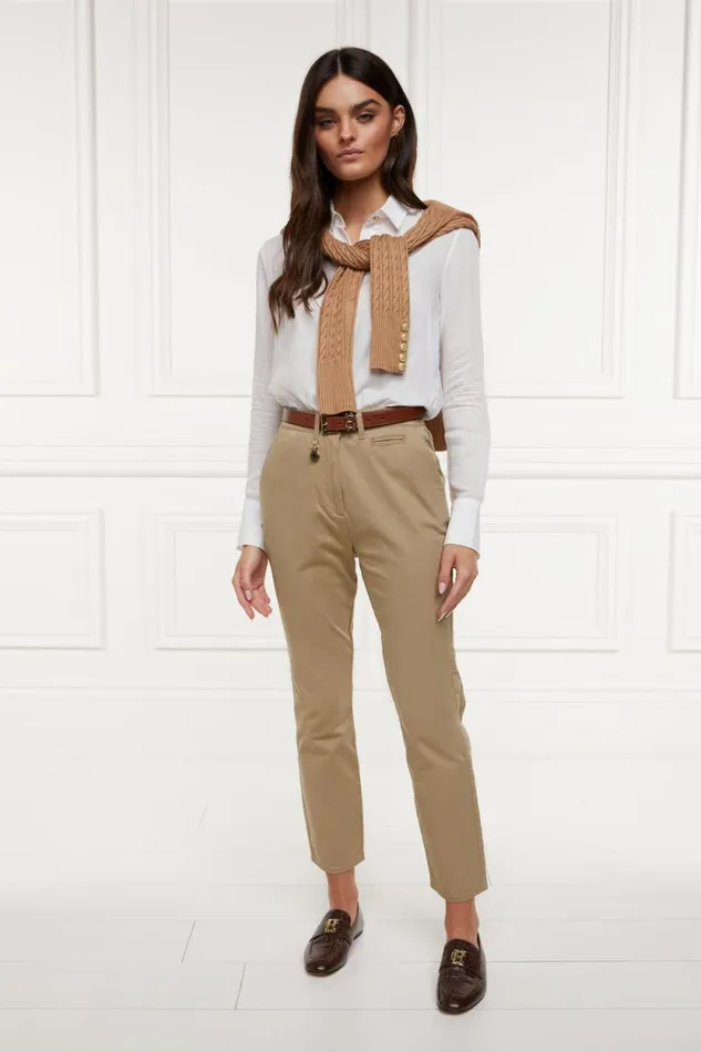 Women Arnesby Chino Stone Holland Cooper Trousers