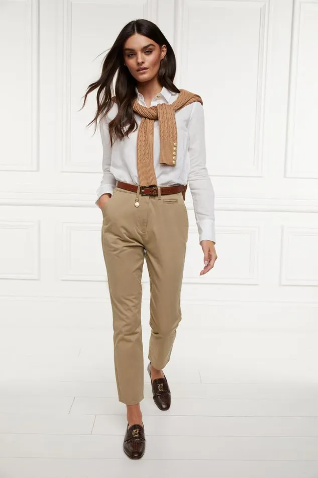 Women Arnesby Chino Stone Holland Cooper Trousers
