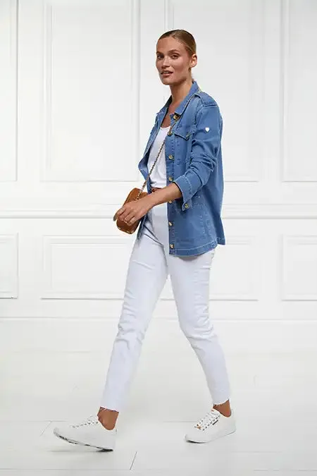 Women Artillery Jacket Denim Holland Cooper Jackets