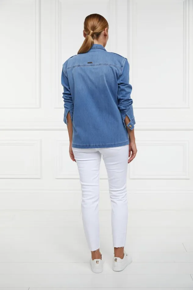 Women Artillery Jacket Denim Holland Cooper Jackets