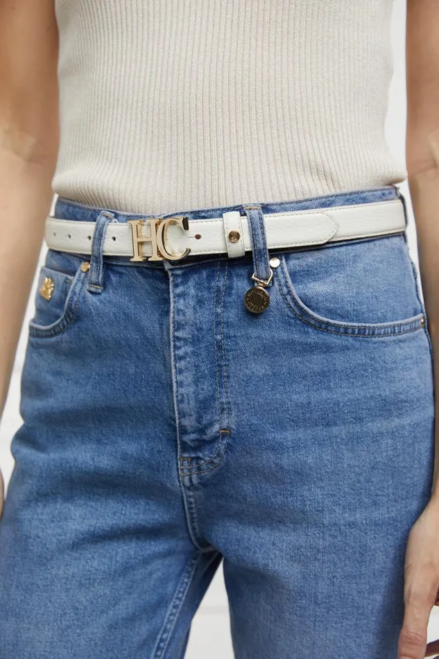 Women Atelier Ultra Slim Belt Off White Holland Cooper Belts