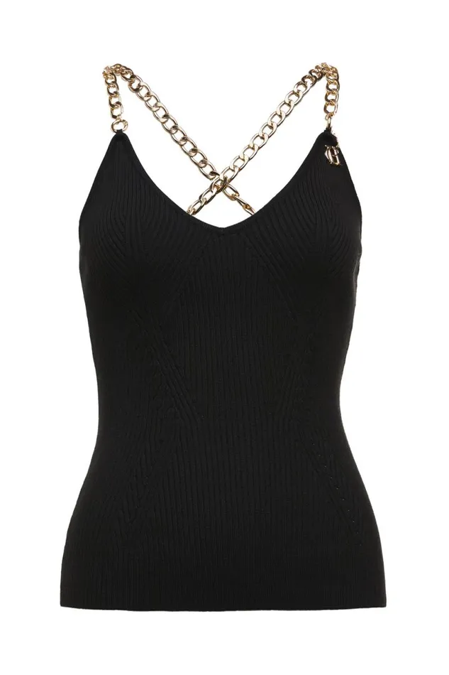 Women Aurora Cami Top Black Holland Cooper Tops