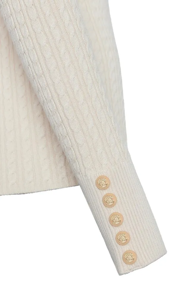Women Ava Quarter Zip Knit Almond Holland Cooper Knitwear Women Ava Quarter Zip Knit Almond Holland Cooper Knitwear