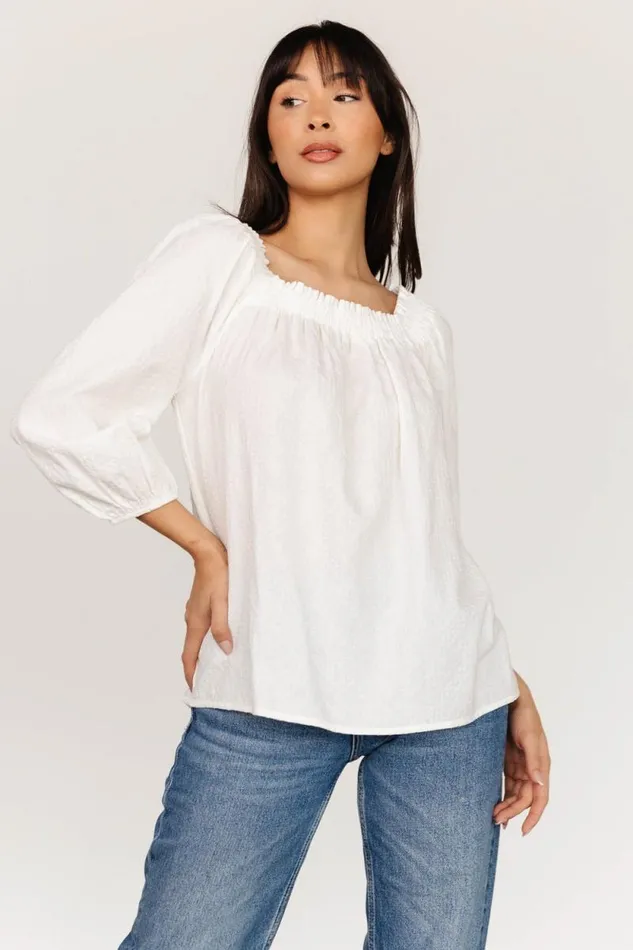Women Aya Woven Top Off White Baltic Born Blouses and Shirts
