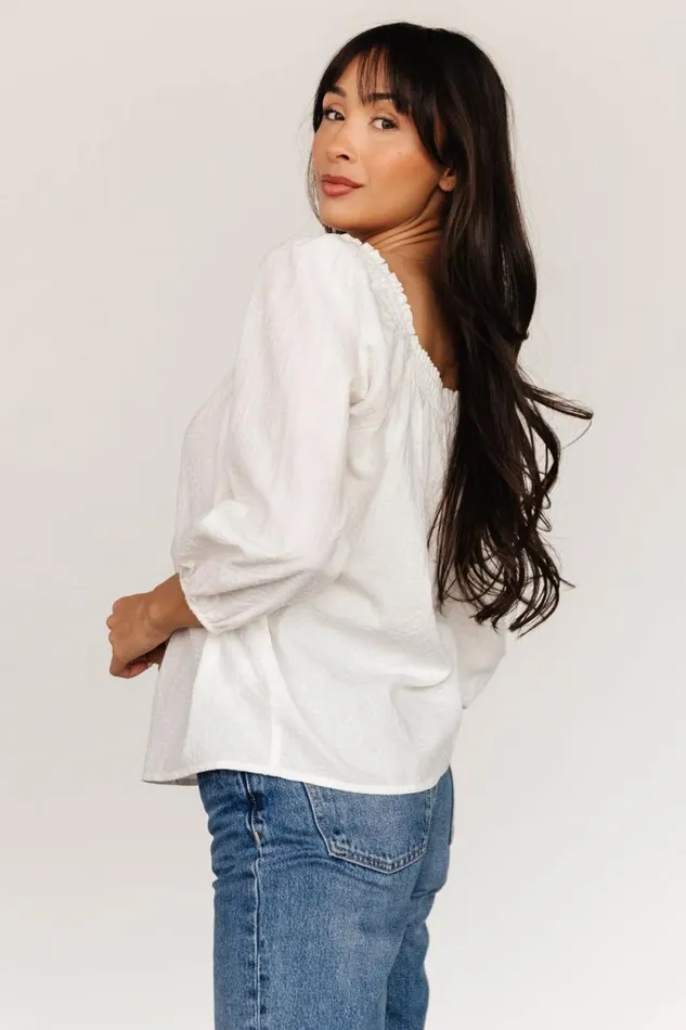 Women Aya Woven Top Off White Baltic Born Blouses and Shirts