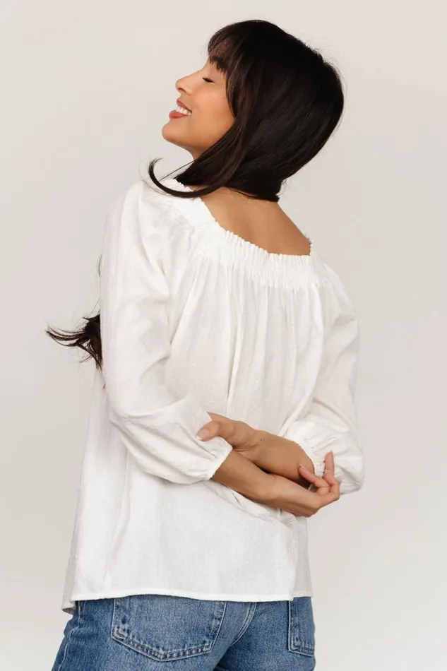 Women Aya Woven Top Off White Baltic Born Blouses and Shirts