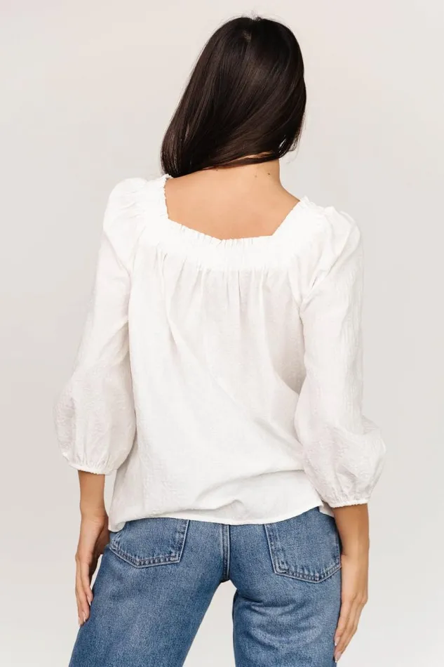 Women Aya Woven Top Off White Baltic Born Blouses and Shirts