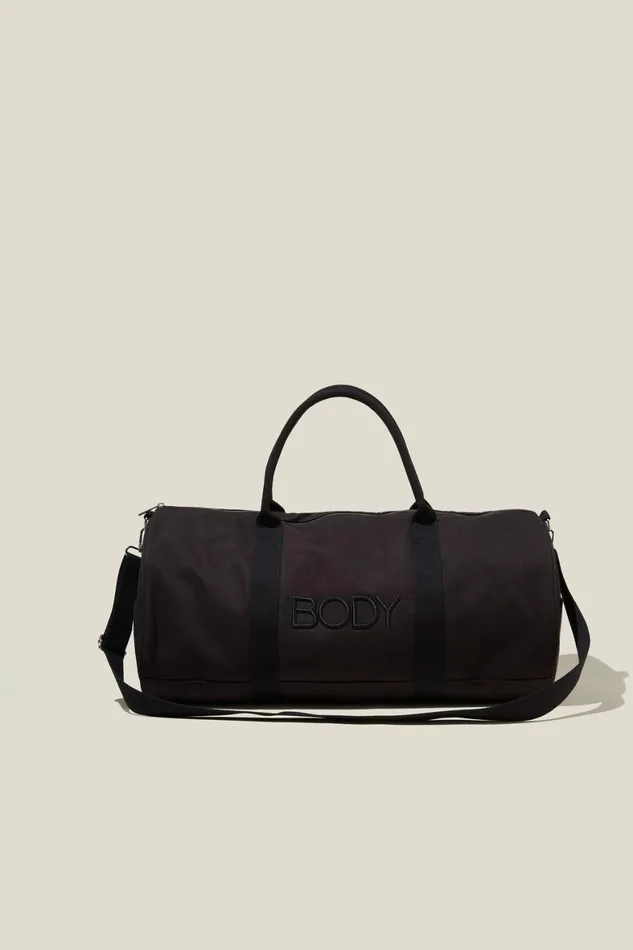 Women Bags and Belts Cotton On Body Weekender Bag Washed Black