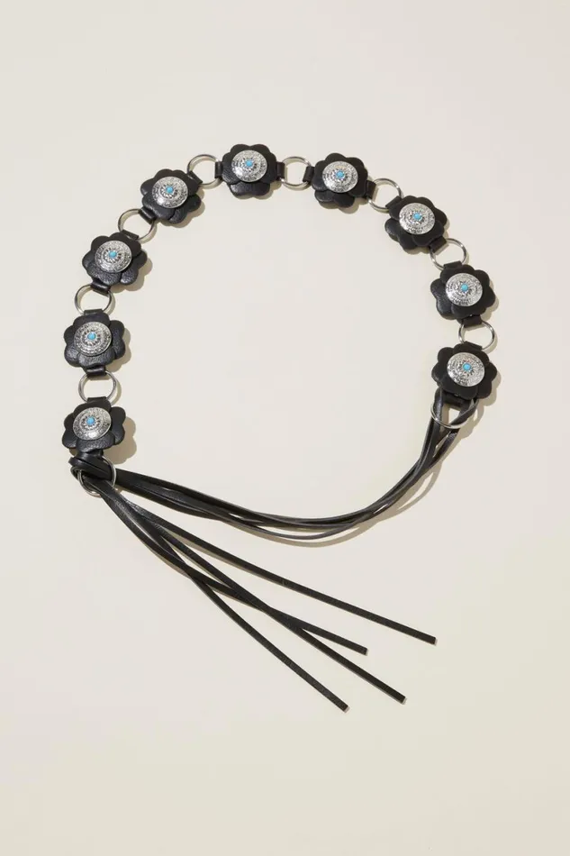 Women Bags and Belts Cotton On Wont You Look My Way Belt Blacksilver