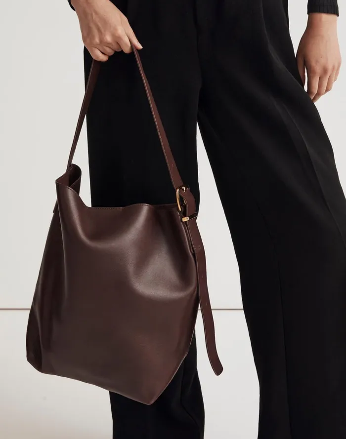 Women Bags Madewell The Essential Bucket Tote Chocolate Raisin