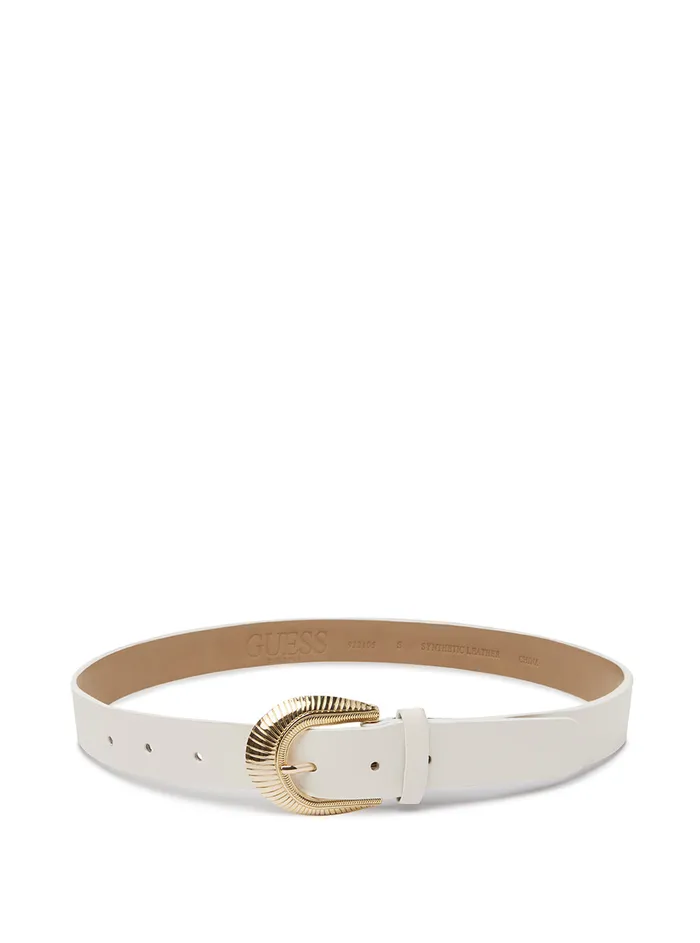 Women Belts GUESS 35mm White Western Belt
