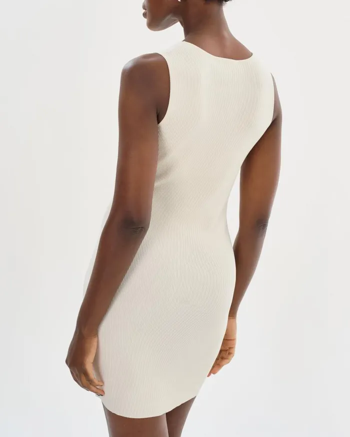 Women BENDITA Knit Dress Off White LAMARQUE Dresses Women BENDITA Knit Dress Off White LAMARQUE Dresses