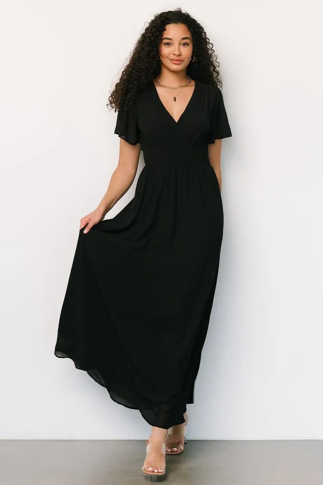 Women Birdie Maxi Dress Black Baltic Born Maxi Dresses Women Birdie Maxi Dress Black Baltic Born Maxi Dresses