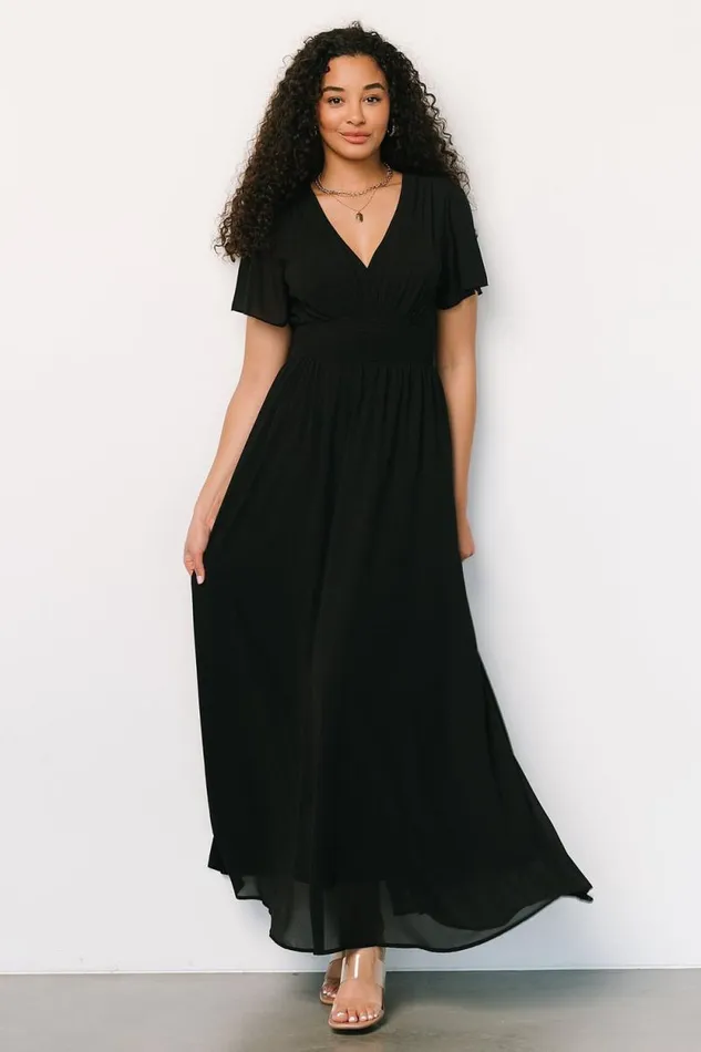 Women Birdie Maxi Dress Black Baltic Born Maxi Dresses Women Birdie Maxi Dress Black Baltic Born Maxi Dresses
