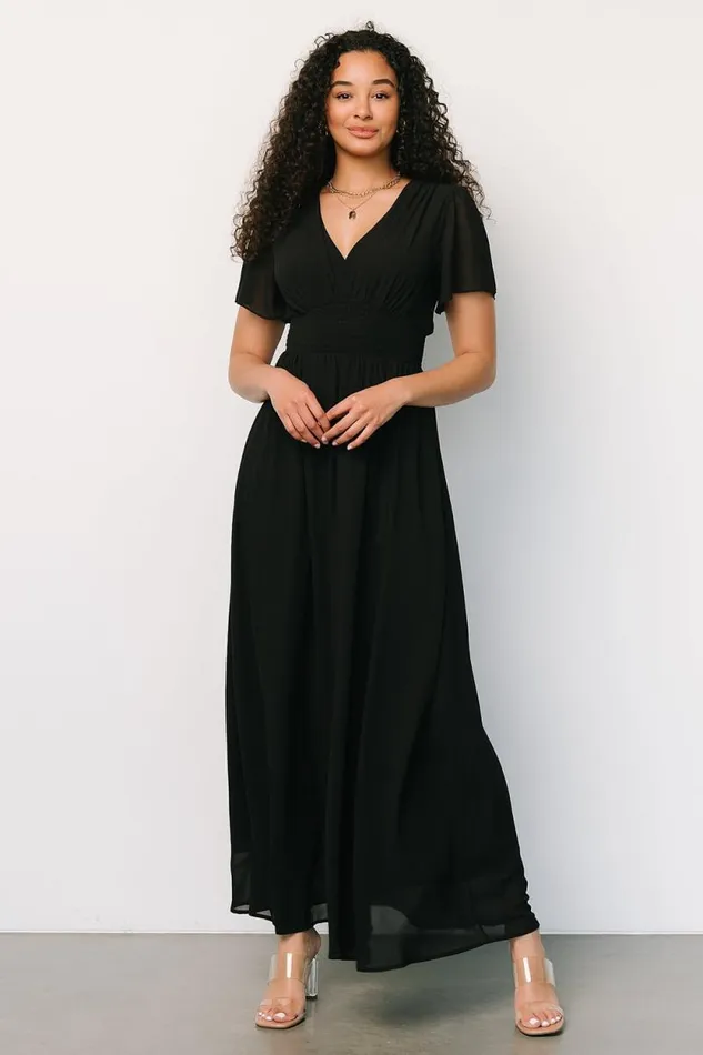 Women Birdie Maxi Dress Black Baltic Born Maxi Dresses Women Birdie Maxi Dress Black Baltic Born Maxi Dresses