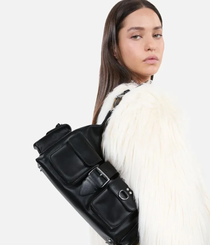 Women Black Smooth Leather Amelia Bag THE KOOPLES Bags