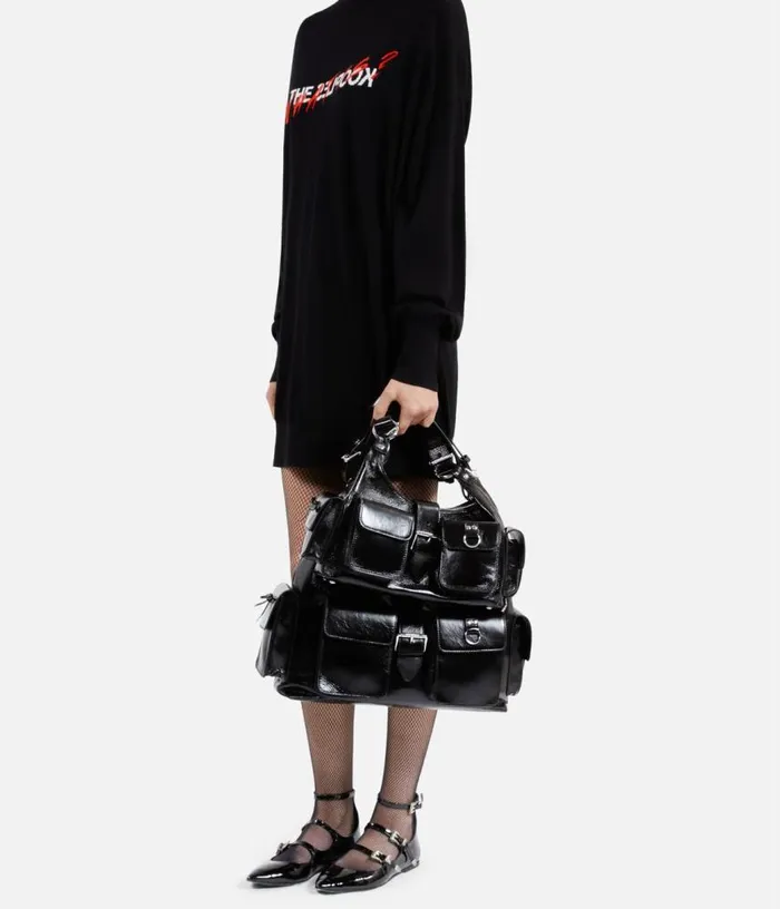 Women Black Vintage Treatment Leather Amelia Bag THE KOOPLES Bags