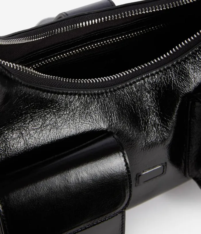 Women Black Vintage Treatment Leather Amelia Bag THE KOOPLES Bags