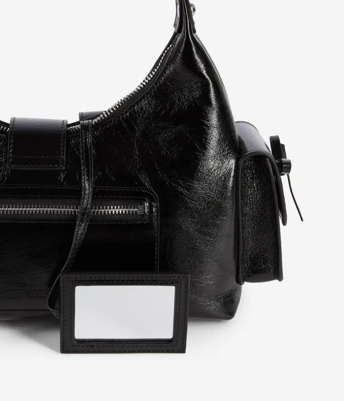 Women Black Vintage Treatment Leather Amelia Bag THE KOOPLES Bags