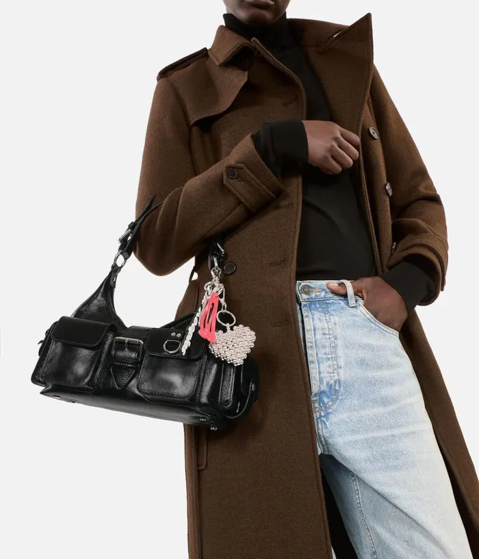 Women Black Vintage Treatment Leather Amelia Bag THE KOOPLES Bags