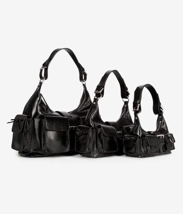 Women Black Vintage Treatment Leather Amelia Bag THE KOOPLES Bags